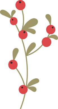 Böğürtlen Vektörü İllüstrasyonlu Şube