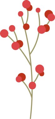 Böğürtlen Vektörü İllüstrasyonlu Şube