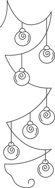 Işık vektörü illüstrasyonlu Noel çelengi