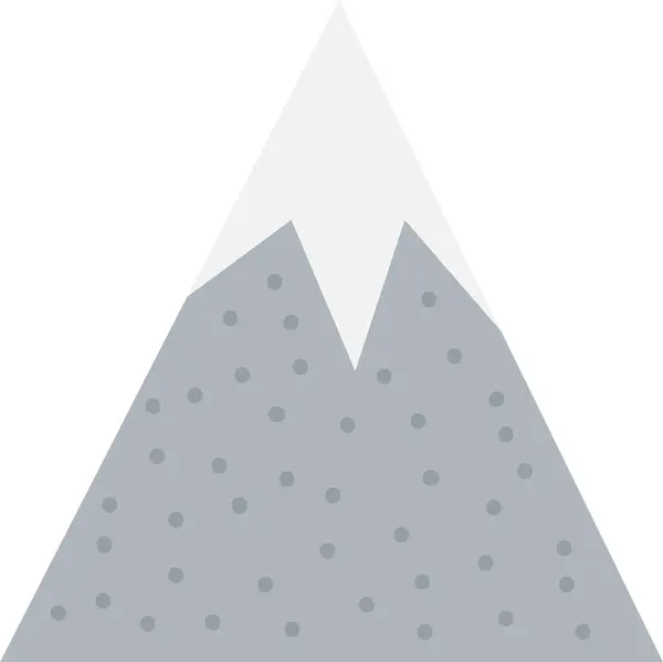 Abstract Hand Getekend Mountain Vector Illustratie — Stockvector