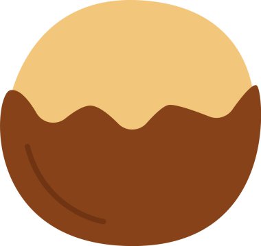 Fındık Cevizi Simgesi Vektör İllüstrasyonu