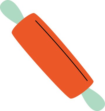 Rolling Pin Pool Vektör İllüstrasyonu