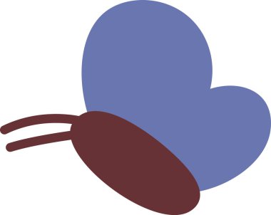 Kelebek böceği ikon vektör çizimi