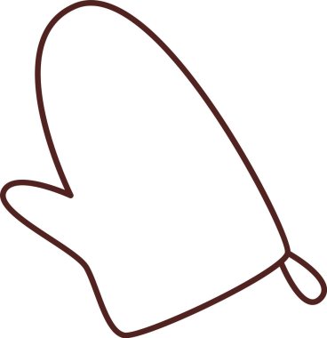 Lined Kitchen Eldiven Vektörü İllüstrasyonu