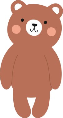 Sevimli ayıcık vektör çizim