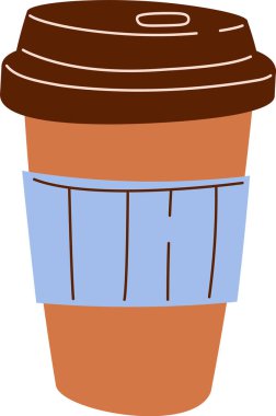 Kağıt kahve fincanı vektör çizim