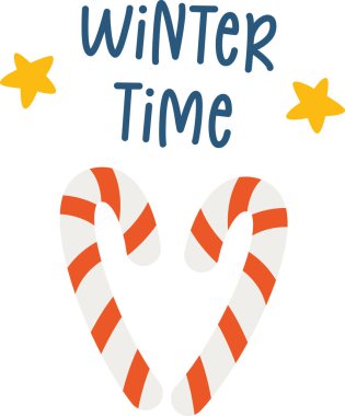 Kış Zamanı Şekerleri Yapıştırıcı Resimleri