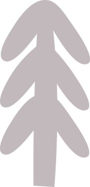 Ağaç Karalama Simgesi Vektör İllüstrasyonu