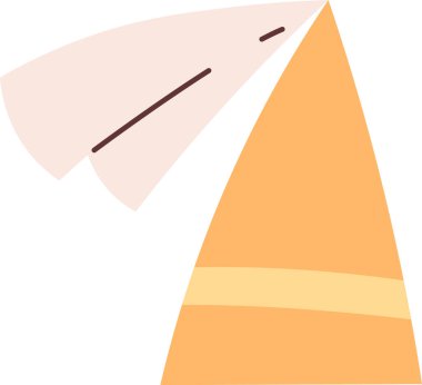 Koni Neşeli Şapka Vektörü İllüstrasyonu