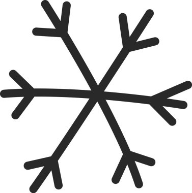 El Çekimi Kar Tanesi Vektörü İllüstrasyonu