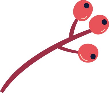 Böğürtlen Vektörü İllüstrasyonlu Şube