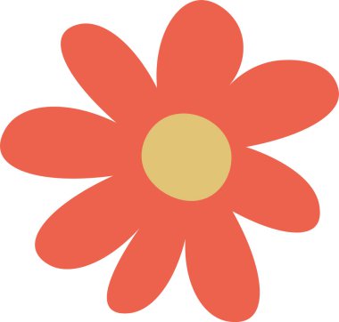 El çizimi çiçek vektörü illüstrasyonu