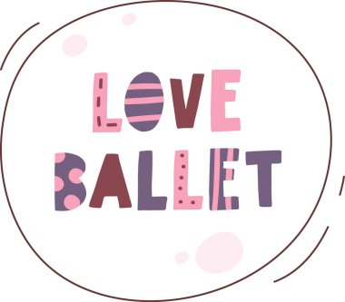 Aşk Bale Edebiyatı Yapıştırıcı İllüstrasyonu