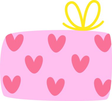 Kupa Vektörü İllüstrasyonlu Hediye Kutusu