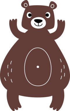 Ayı Hayvan Dansçısı İllüstrasyonu