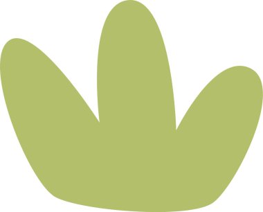 Bush Bitki Simgesi Vektör İllüstrasyonu