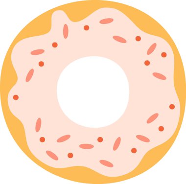 Tatlı Çörek Pastanesi Vektör İllüstrasyonu