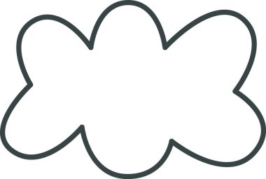 Gökyüzü Bulutlu Vektör Çizimi