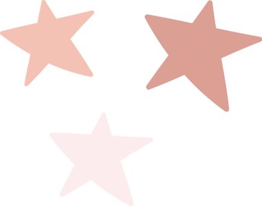 Soyut Yıldızlar Doodle Vektör İllüstrasyonu