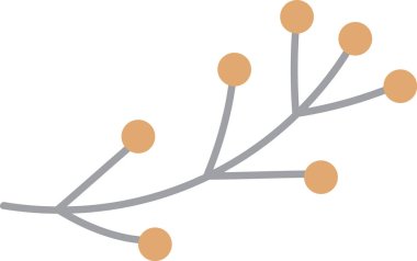 Böğürtlen Vektörü İllüstrasyonlu Şube