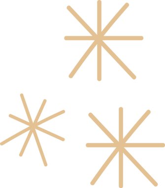 Soyut Yıldızlar Doodle Vektör İllüstrasyonu