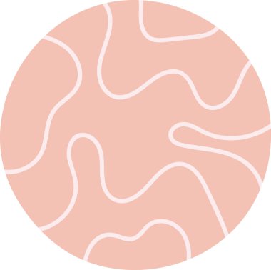 Soyut Gezegen Doodle Vektör İllüstrasyonu