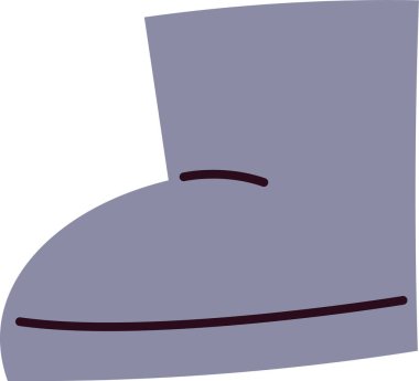 Ugg Kış Ayakkabısı Vektörü İllüstrasyonu