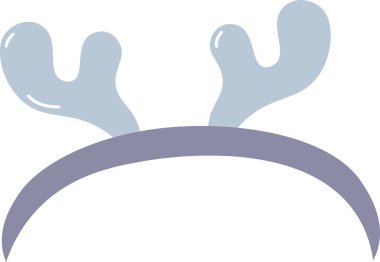 Boynuz Vektörü İllüstrasyonlu Saç bandı