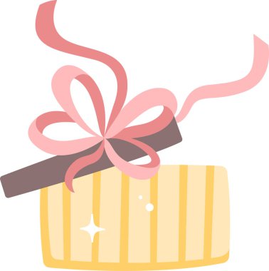 hediye kutusu vektör çizim açıldı