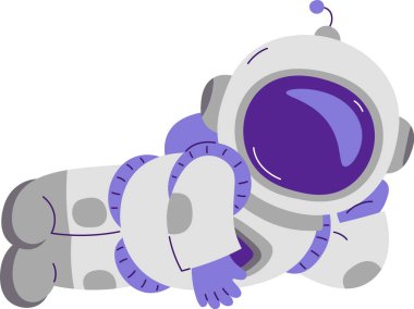 Yalancı Astronot Kostüm Vektörü İllüstrasyonu