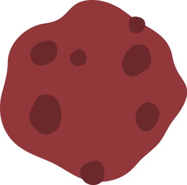 Çikolatalı Kurabiye Simgesi Vektör İllüstrasyonu