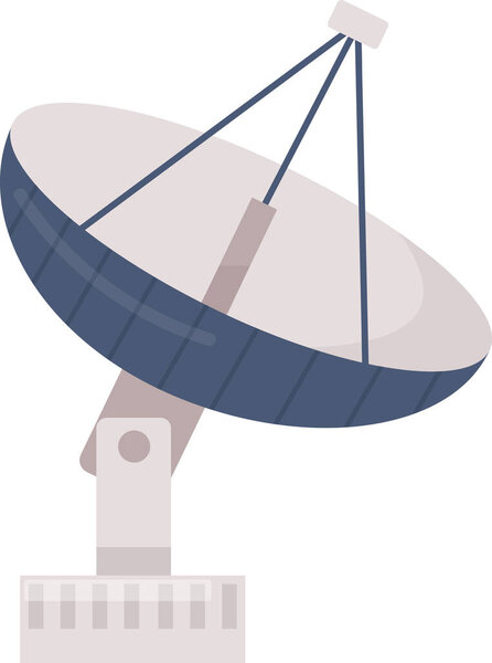 Astronomical Satellite Device Vector Illustration