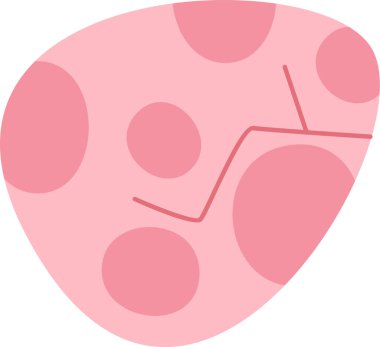 Çatlak Yumurta Simgesi Vektör İllüstrasyonu