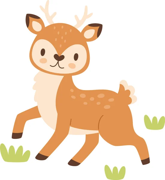 Deer Nature Vector Illustration — Stock Vector