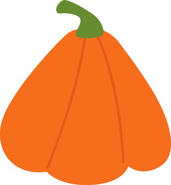 Balkabağı Sebze Olgun Vektör İllüstrasyonu