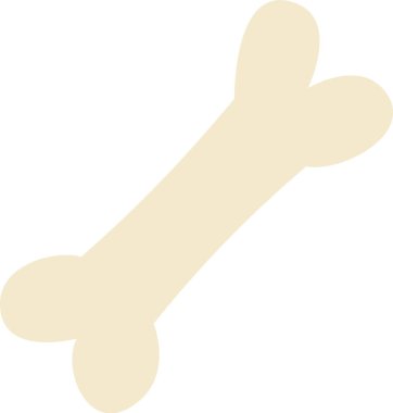 Kemik Silueti Simgesi Vektör İllüstrasyonu