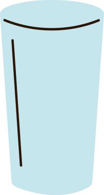 Çubuk Cam Simgesi Vektör İllüstrasyonu