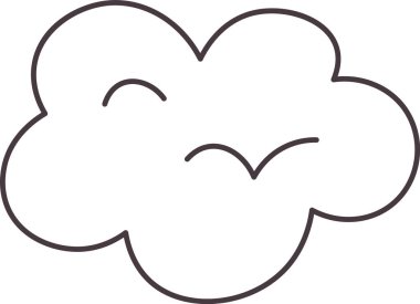 Bulut Katmanlı Simge Vektörü İllüstrasyonu