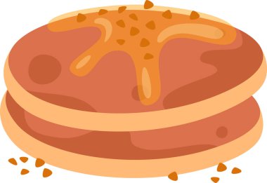 Kırıntı Vektörü İllüstrasyonlu Krep