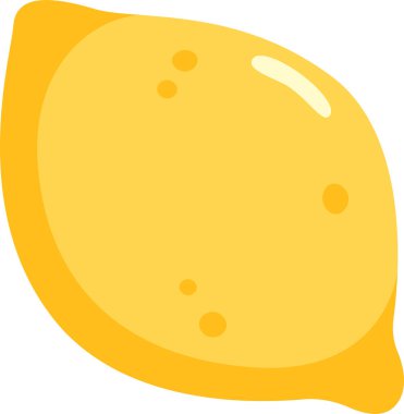 limon meyve ikonu vektör illüstrasyonu