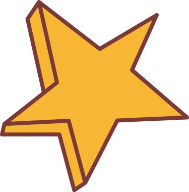 Star Groovy Simge Vektörü İllüstrasyonu