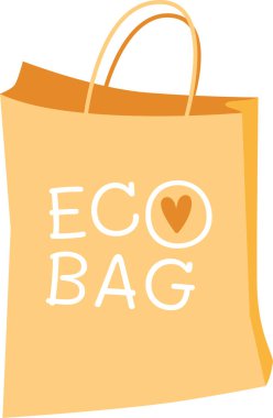 Çevre Kağıdı Torbası Vektör İllüstrasyonu