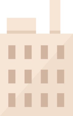 Ticari Ofis Binası Vektör İllüstrasyonu