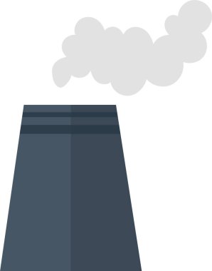 Endüstriyel Baca Yapımı Vektör İllüstrasyonu