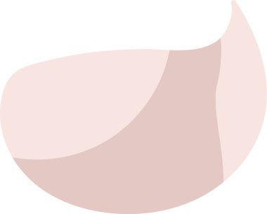 Sarımsak Dilimlenmiş Sebze Vektörü İllüstrasyonu