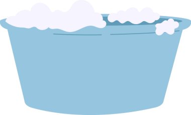 Bir Kase Köpük Vektörü İllüstrasyonu