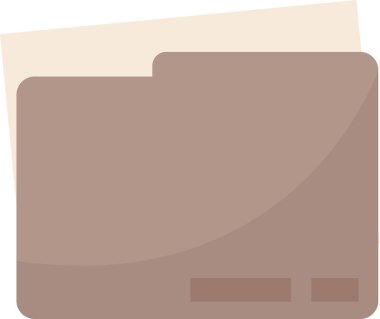 Belge vektör illüstrasyonlu dizin