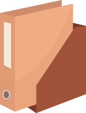 Holder Vektör İllüstrasyonundaki Belgeler