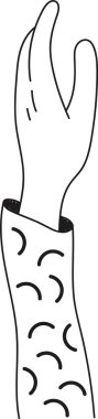 Doodle vektör çizim kadar el