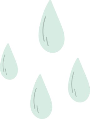 Su damlaları ikon vektör illüstrasyonu